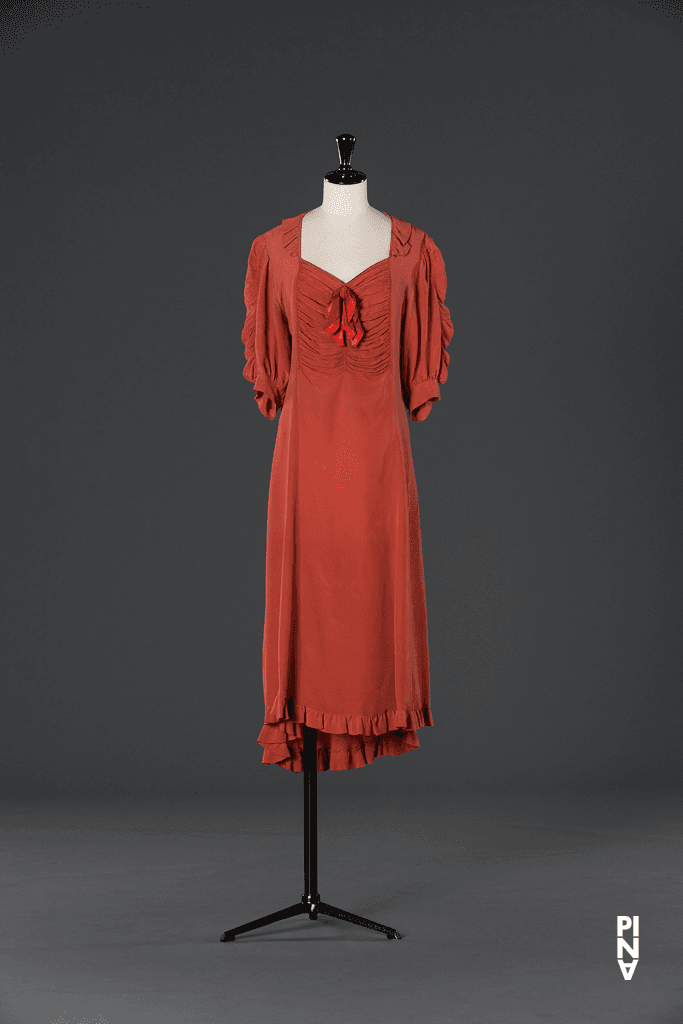 Short dress worn by Josephine Ann Endicott in “Bluebeard. While Listening to a Tape Recording of Béla Bartók's Opera "Duke Bluebeard's Castle"” by Pina Bausch