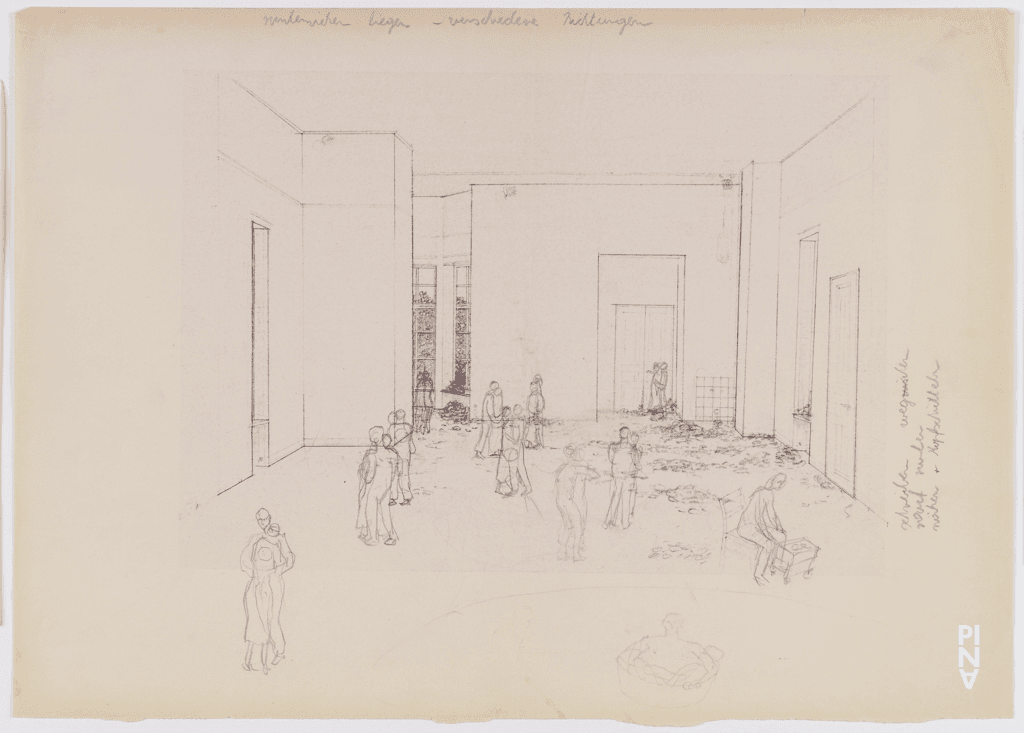 dessin de scène de Rolf Borzik