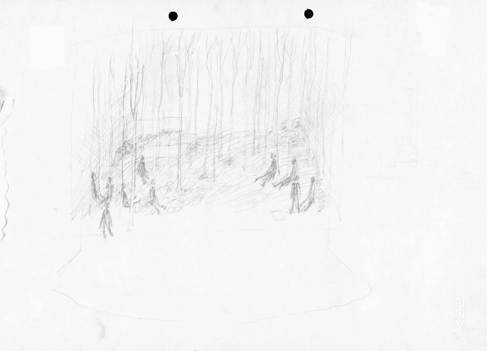 Drawing: Rolf Borzik © Pina Bausch Foundation