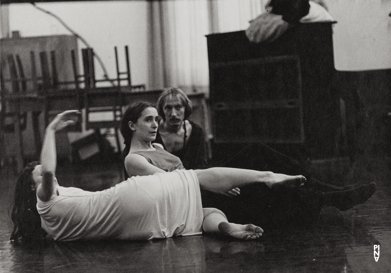 Pina Bausch, Dominique Mercy and Malou Airaudo in “Café Müller” by Pina Bausch