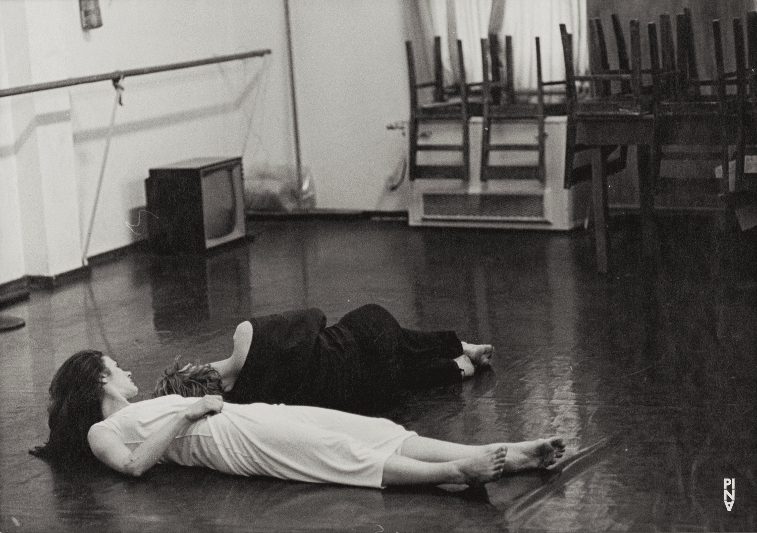 Malou Airaudo and Dominique Mercy in “Café Müller” by Pina Bausch