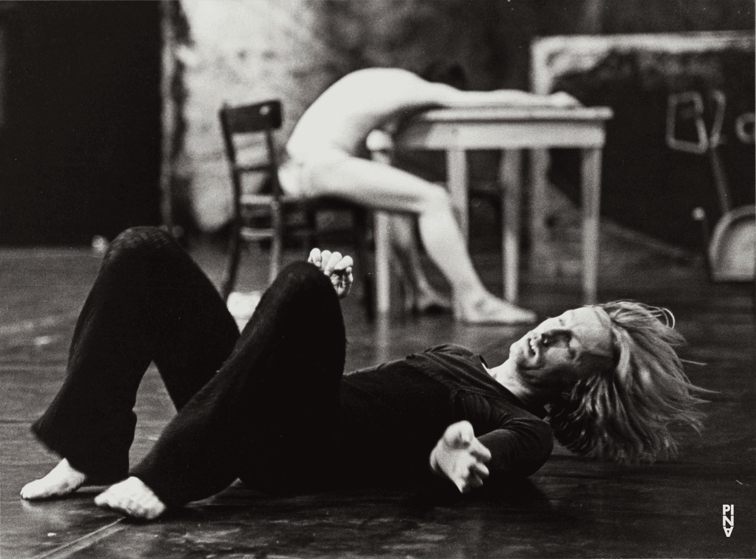 Dominique Mercy and Malou Airaudo in “Café Müller” by Pina Bausch