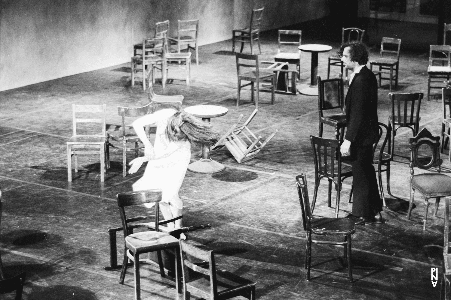 Rolf Borzik and Malou Airaudo in “Café Müller” by Pina Bausch