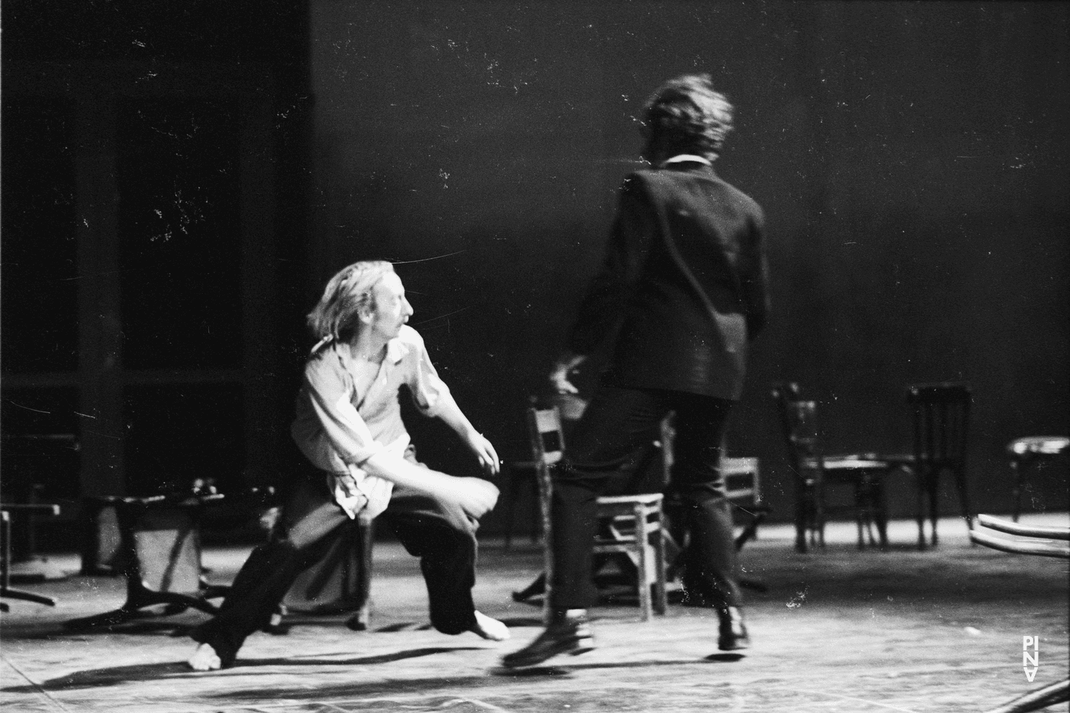 Dominique Mercy and Rolf Borzik in “Café Müller” by Pina Bausch