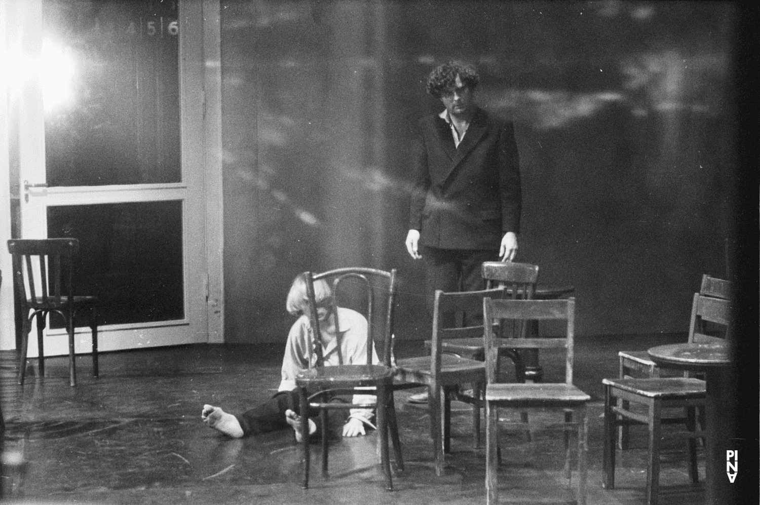 Rolf Borzik and Dominique Mercy in “Café Müller” by Pina Bausch