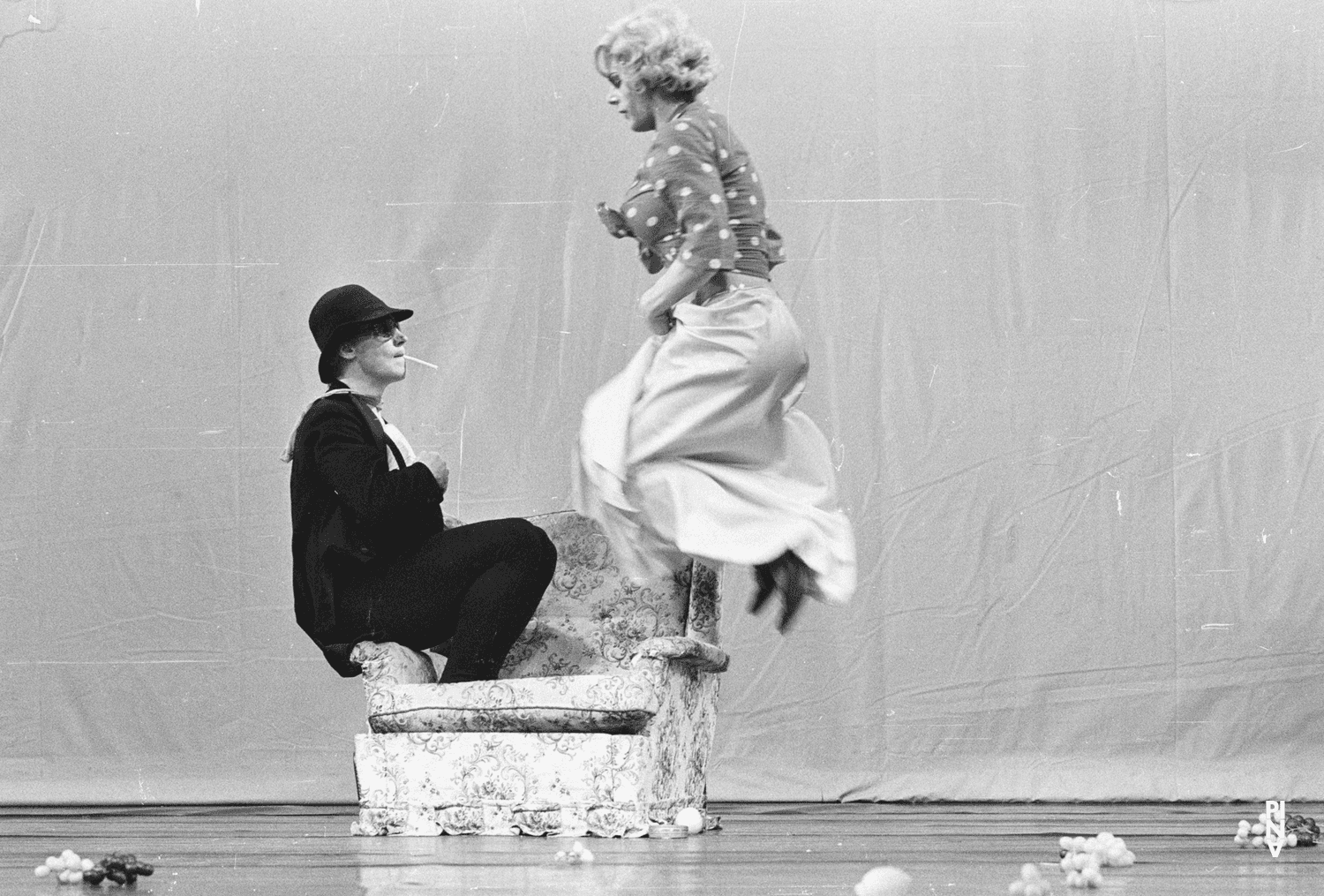 Ed Kortlandt et Heinz Samm dans « Fliegenflittchen » de Pina Bausch