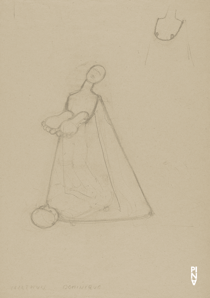 dessin de costumes de Rolf Borzik