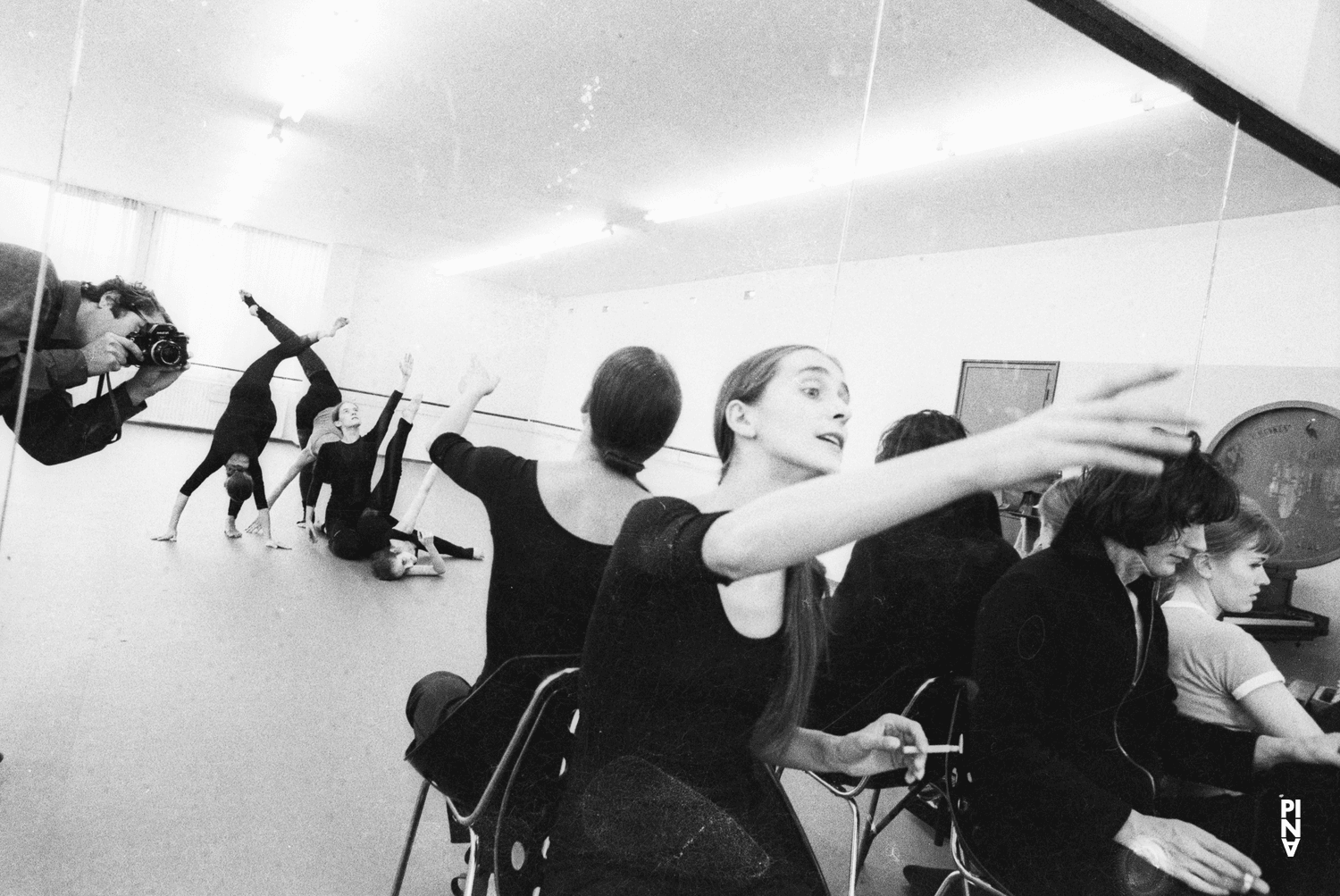 Pina Bausch and Rolf Borzik in “Im Wind der Zeit” by Pina Bausch