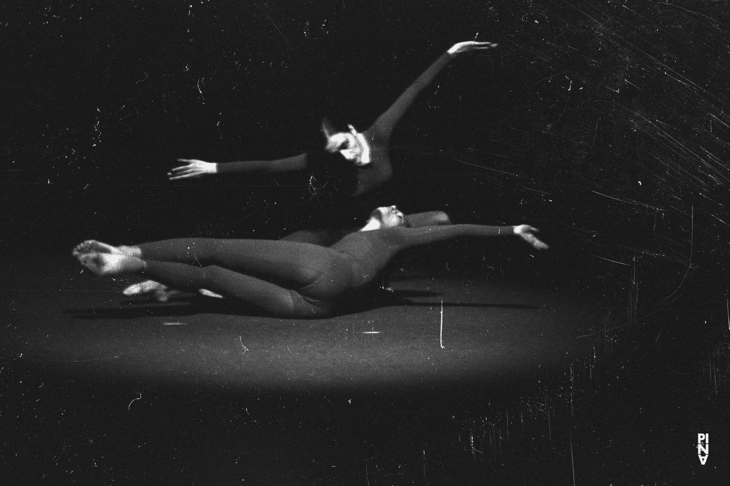 Pina Bausch and Anna Mittelholzer in “Im Wind der Zeit” by Pina Bausch