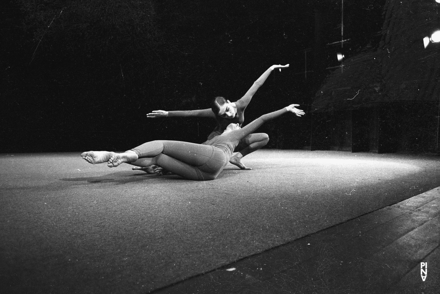 Pina Bausch and Anna Mittelholzer in “Im Wind der Zeit” by Pina Bausch