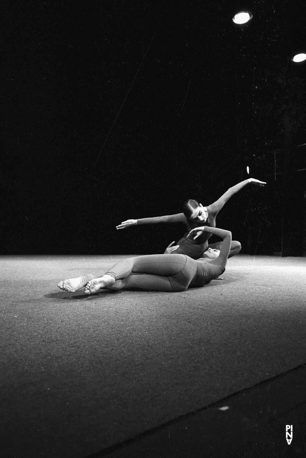 Pina Bausch and Anna Mittelholzer in “Im Wind der Zeit” by Pina Bausch