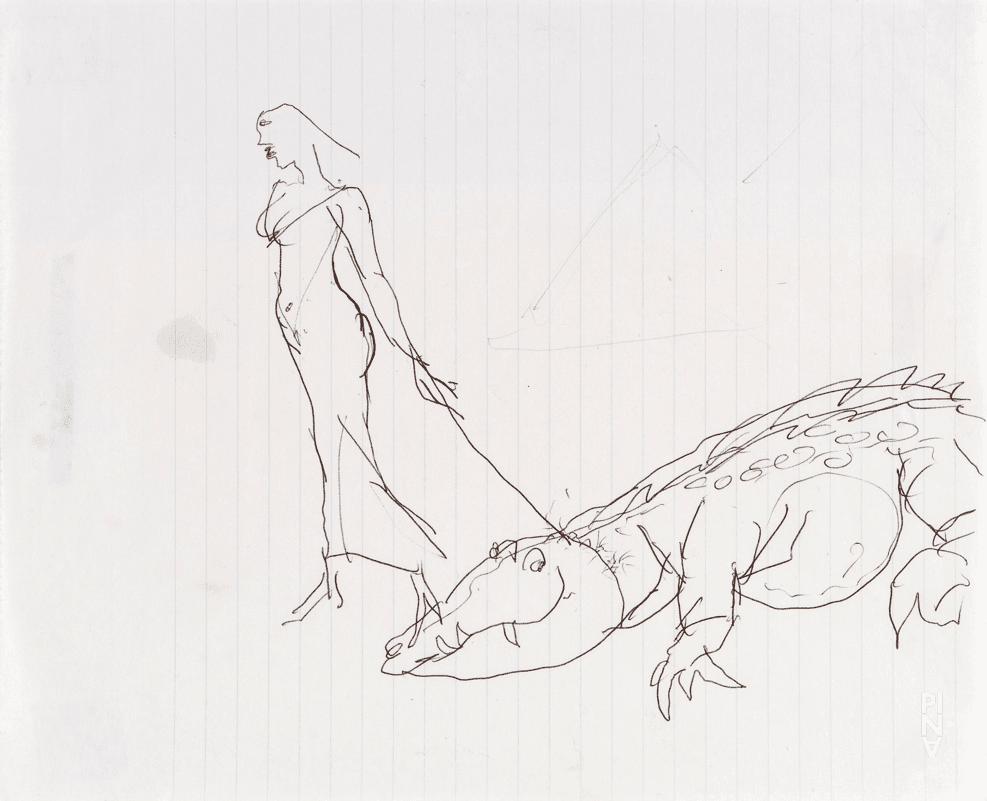 Drawing: Rolf Borzik © Pina Bausch Foundation