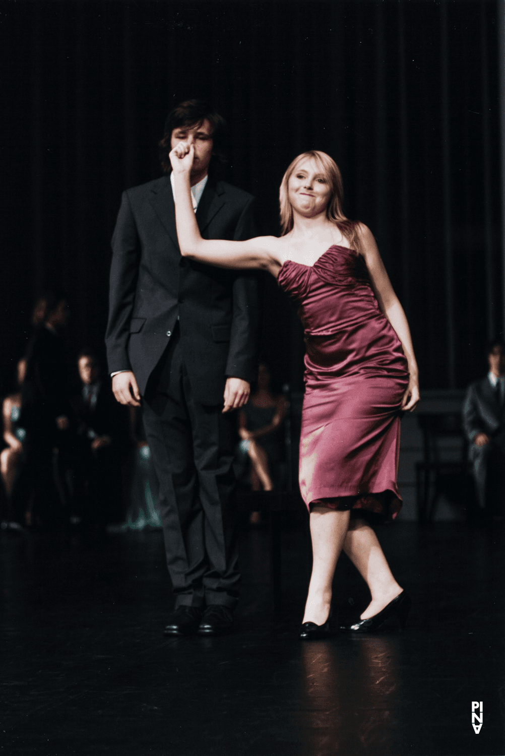 Katharina Schüller and Jan Lade in “Kontakthof. With Teenagers over 14” by Pina Bausch