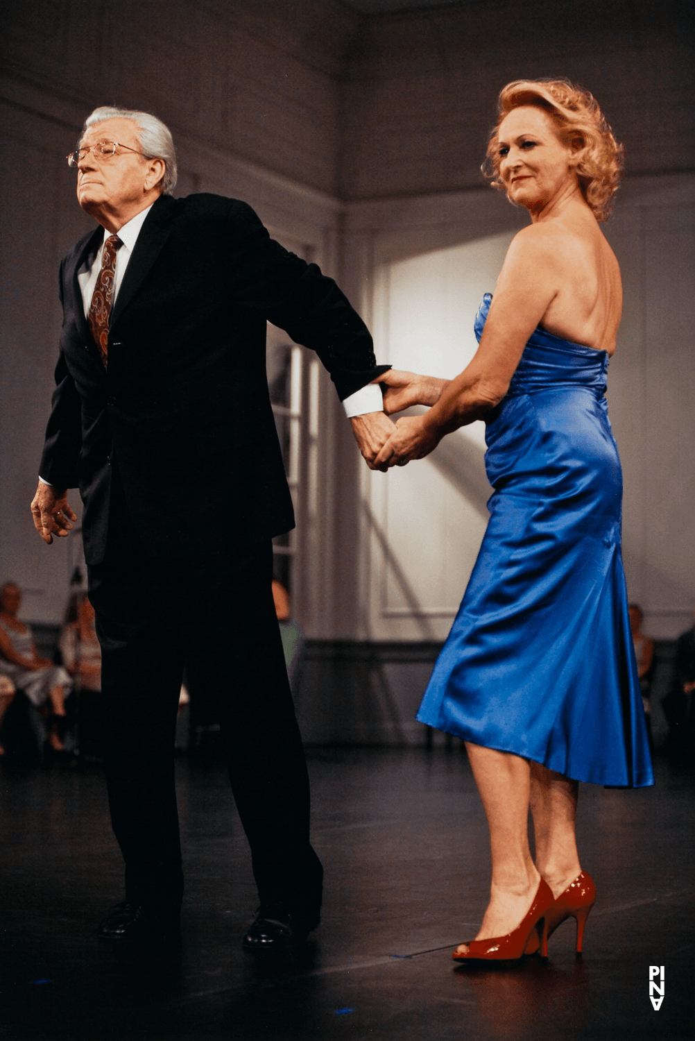 Alfred Siekmann and Jutta Geike in “Kontakthof. With Ladies and Gentlemen over 65” by Pina Bausch