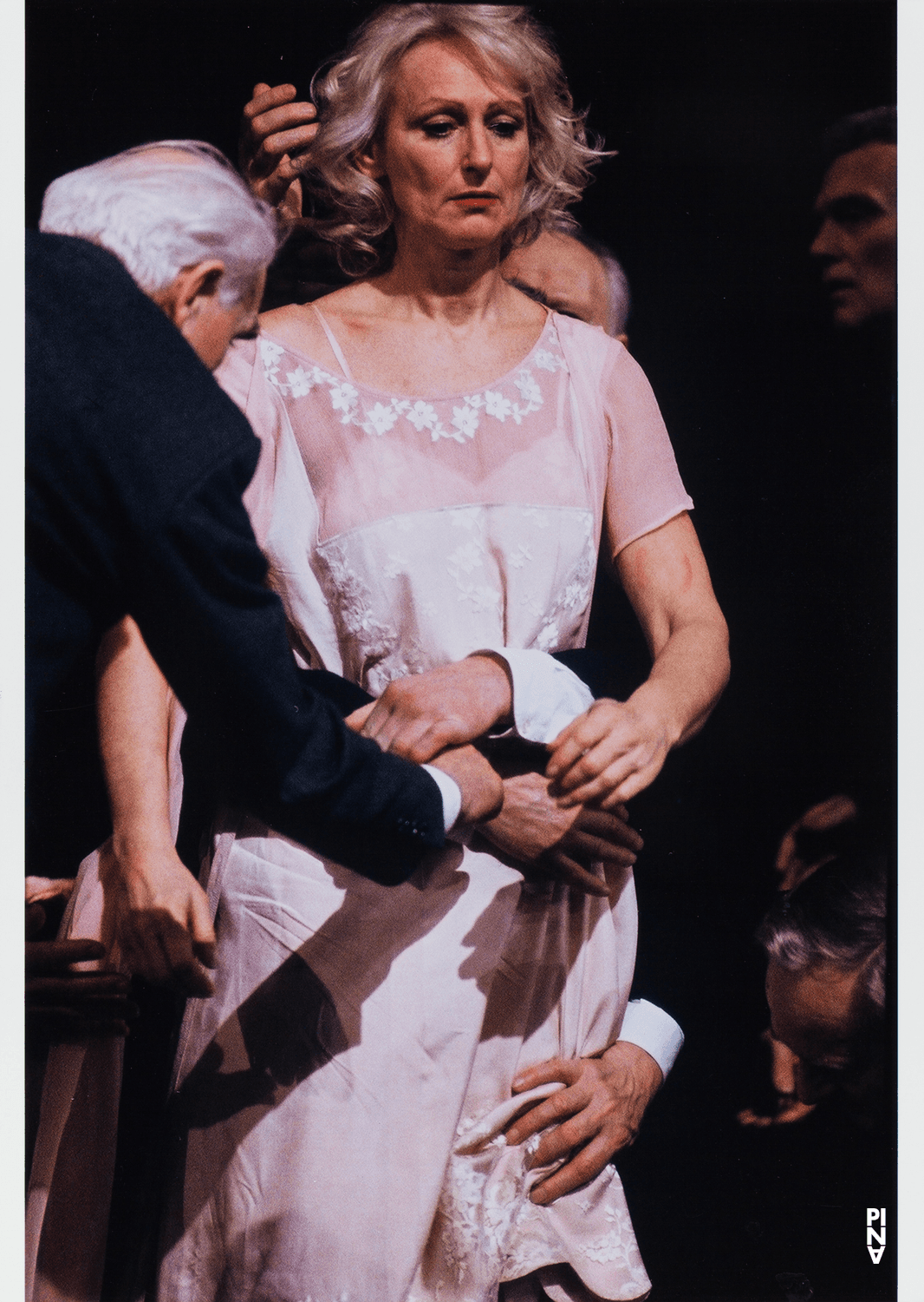 Dieter Grotehusmann and Jutta Geike in “Kontakthof. With Ladies and Gentlemen over 65” by Pina Bausch