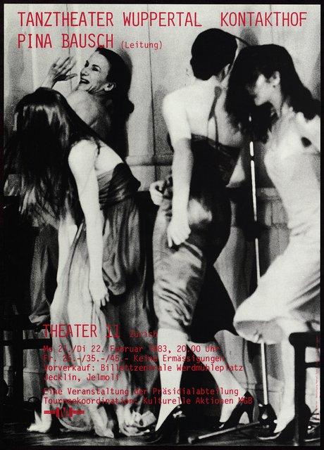 Affiche de « Kontakthof » de Pina Bausch à Zurich, 21 fév. 1983 – 25 fév. 1983