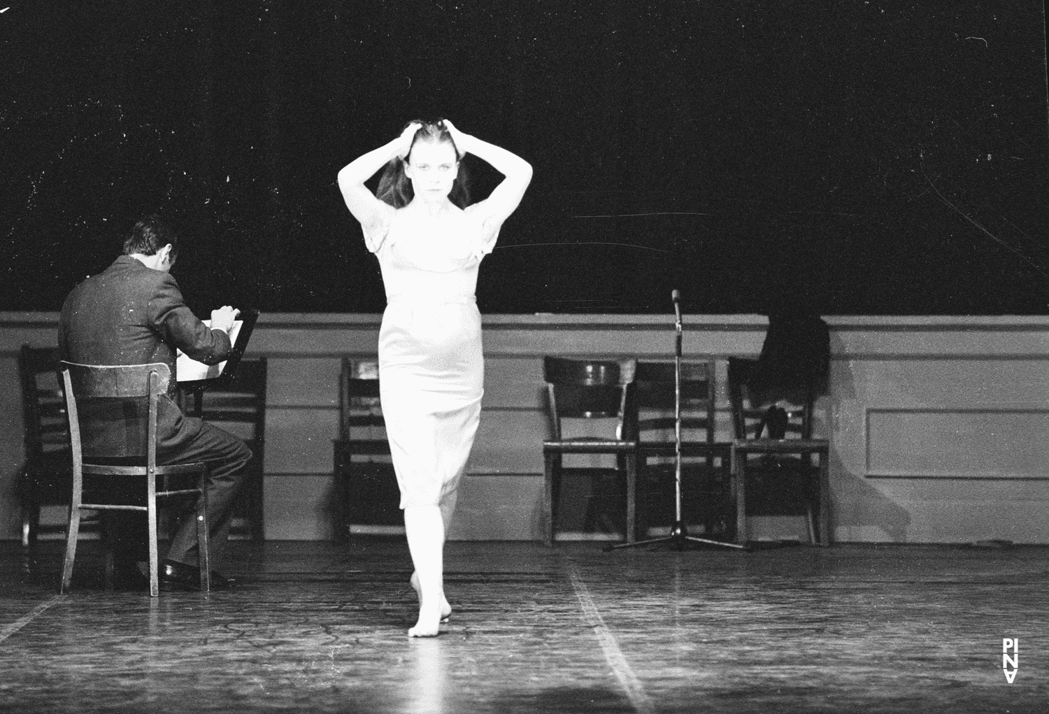 Josephine Ann Endicott in “Kontakthof” by Pina Bausch at Opernhaus Wuppertal