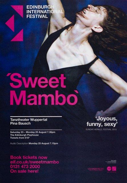 Affiche de « 'Sweet Mambo' » de Pina Bausch à Édimbourg, 23 août 2014 – 25 août 2014