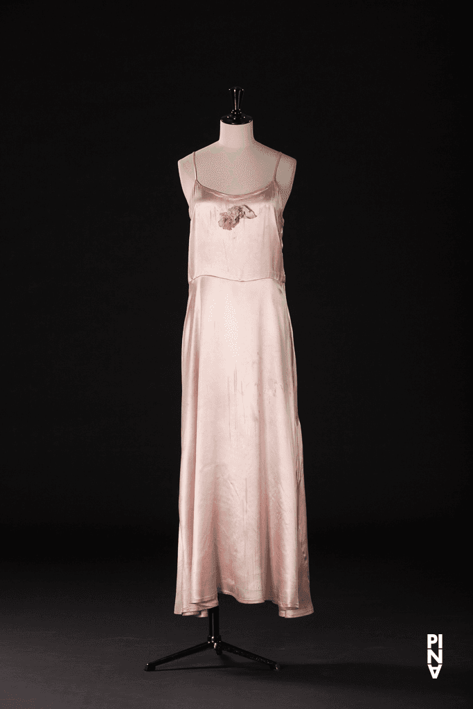 Long dress worn by Anne Marie Benati in “Nelken (Carnations)” by Pina Bausch