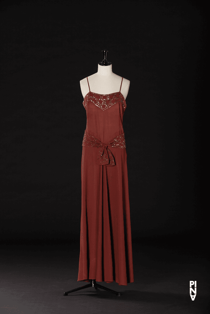 Long dress worn by Kyomi Ichida in “Nelken (Carnations)” by Pina Bausch