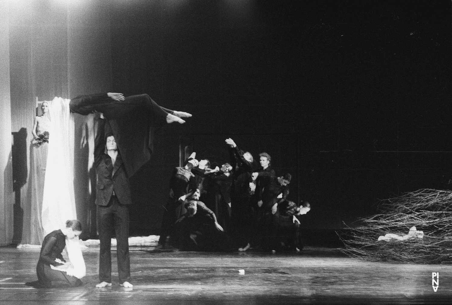 Jan Minařík, Michael Diekamp and Malou Airaudo in “Orpheus und Eurydike” by Pina Bausch