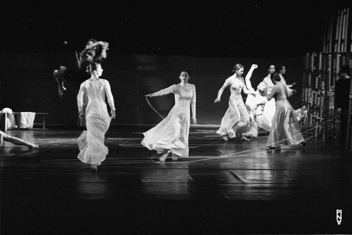 Tjitske Broersma, Colleen Finneran-Meessmann and Dominique Mercy in “Orpheus und Eurydike” by Pina Bausch