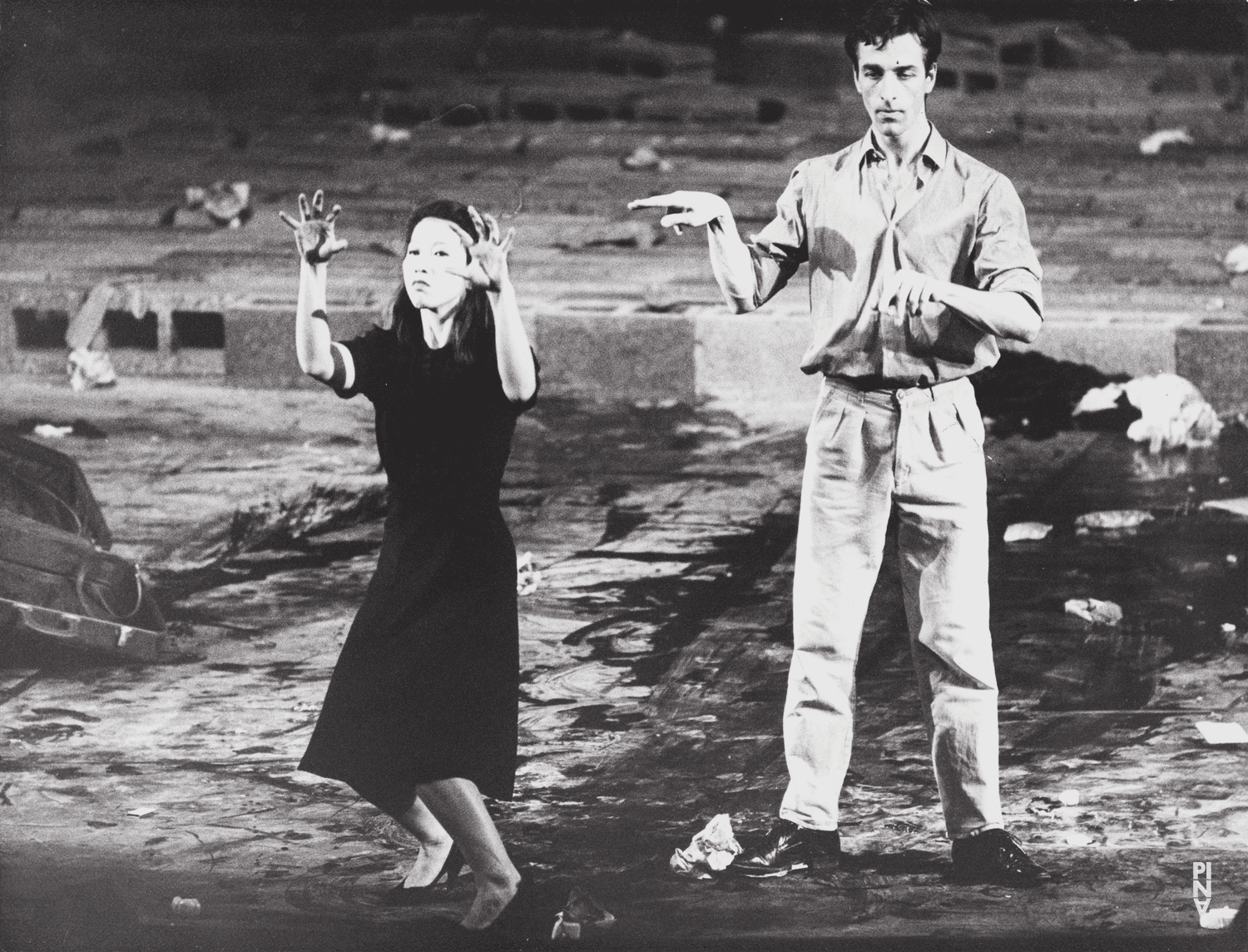 Thomas Duchatelet and Mariko Aoyama in “Palermo Palermo” by Pina Bausch