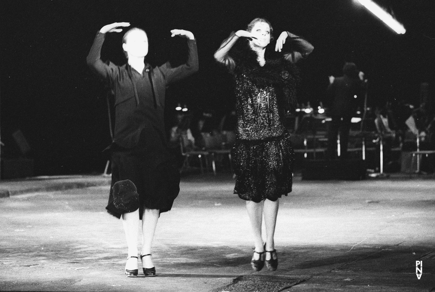 Josephine Ann Endicott and Colleen Finneran-Meessmann in “The Seven Deadly Sins” by Pina Bausch