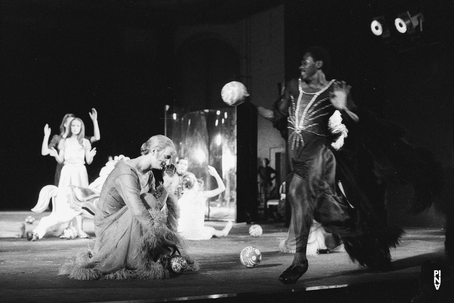 Esco Edmondson, Jan Minařík and Vivienne Newport in “The Seven Deadly Sins” by Pina Bausch