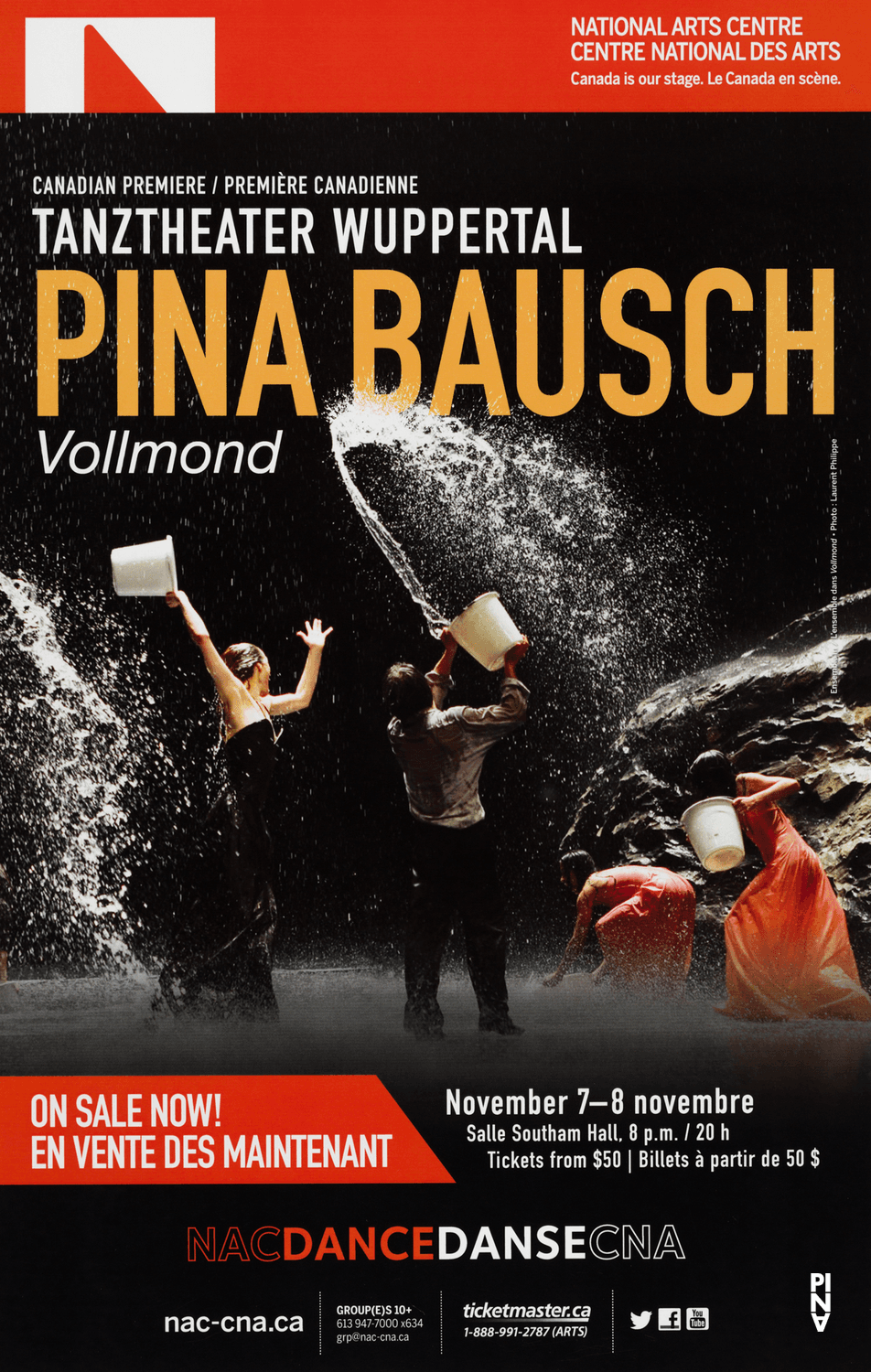 Poster for “Vollmond (Full Moon)” by Pina Bausch in Ottawa, 11/07/2014 – 11/08/2014