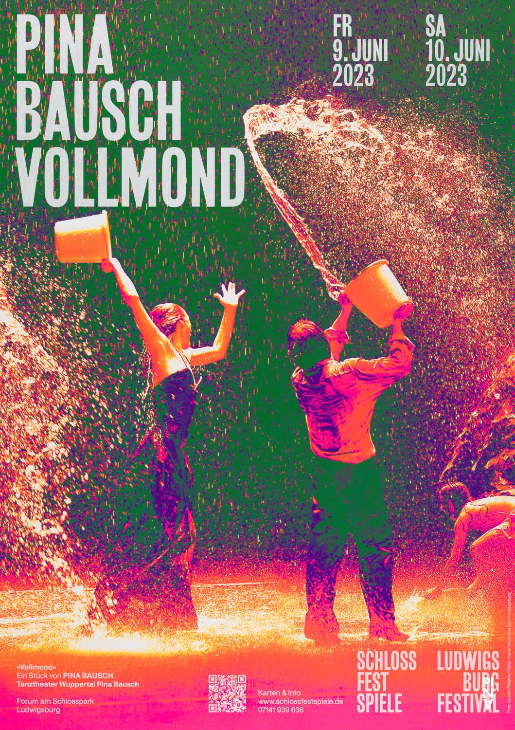 Plakat zu „Vollmond“ von Pina Bausch in Ludwigsburg, 09.06.2023–10.06.2023