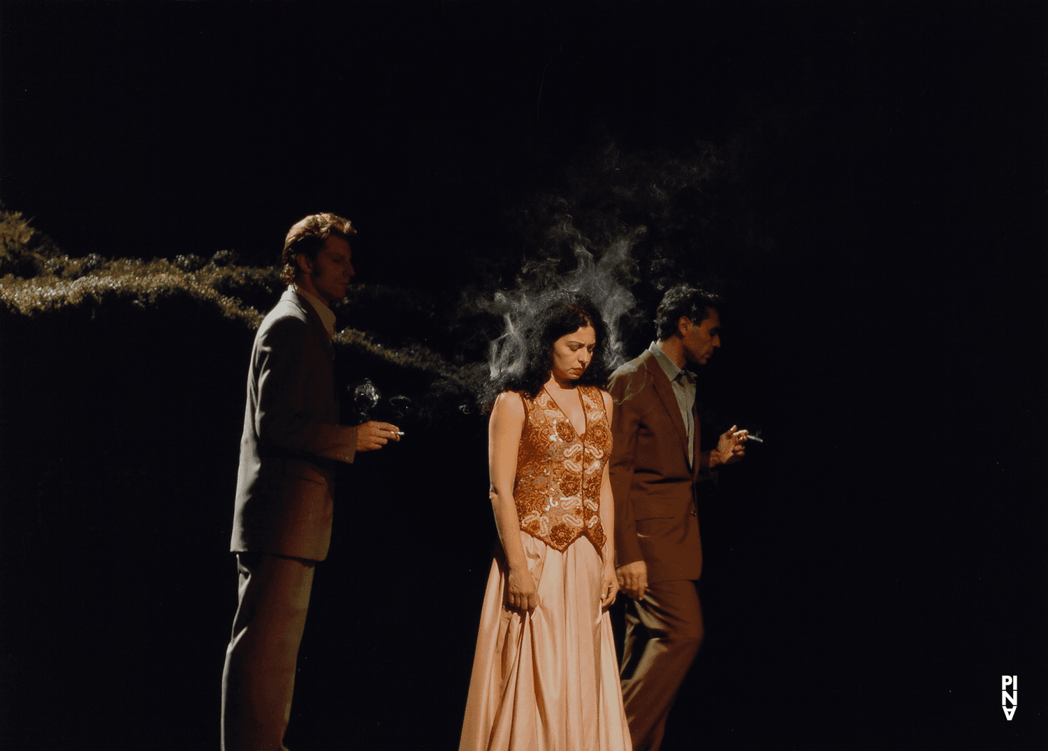 Daphnis Kokkinos, Pascal Merighi and Aida Vainieri in “Wiesenland” by Pina Bausch