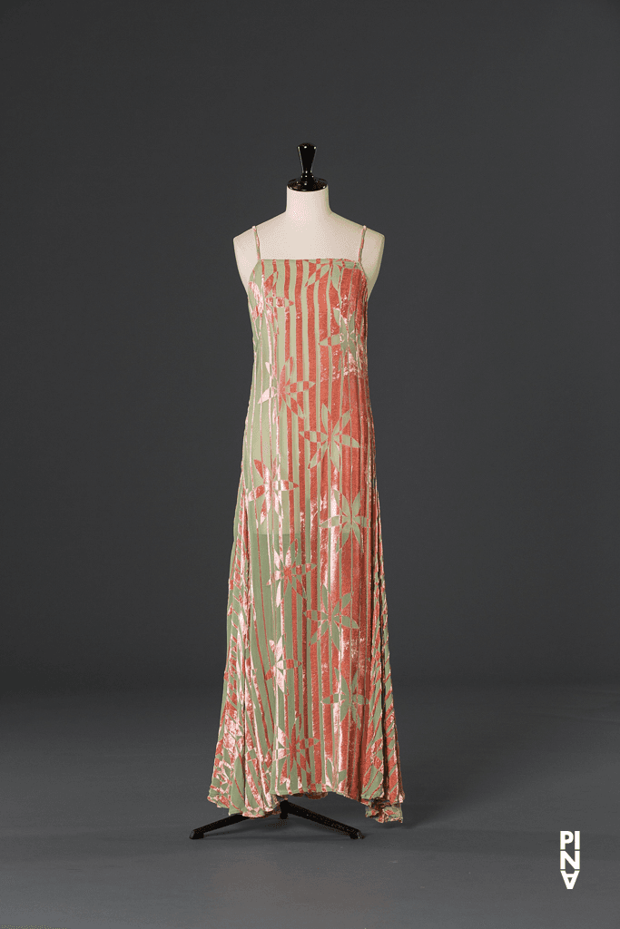 Long dress worn by Julie Shanahan in “Wiesenland” by Pina Bausch