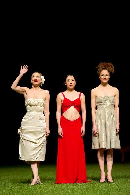 Julie Shanahan, Azusa Seyama and Julie Anne Stanzak in “1980 – A Piece by Pina Bausch” by Pina Bausch with Tanztheater Wuppertal at Opernhaus Wuppertal (Germany), April 4, 2012