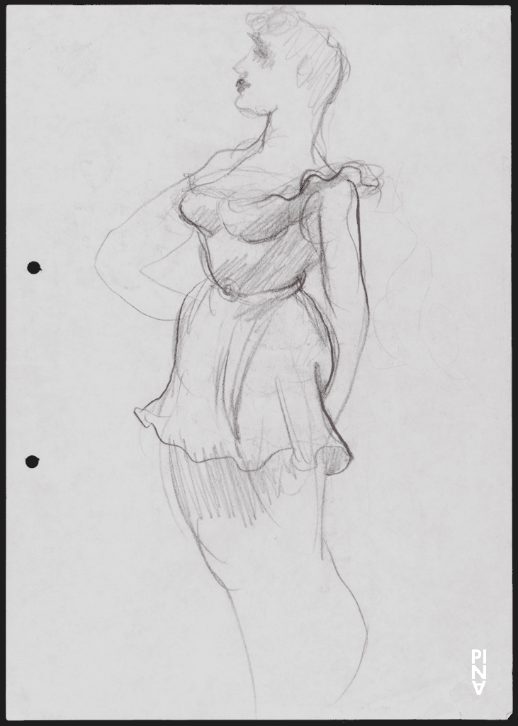 Kostümzeichnung von Rolf Borzik