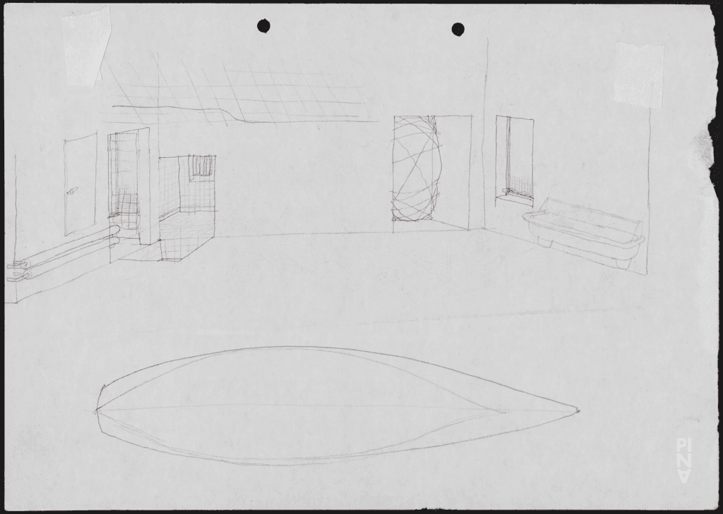 dessin de scène de Rolf Borzik