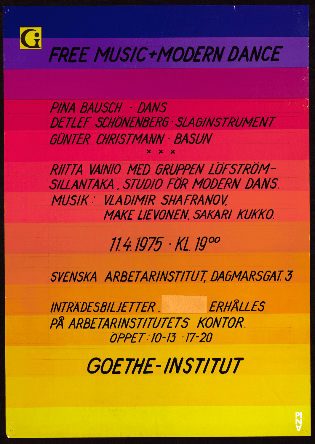 Plakat, 11. April 1975