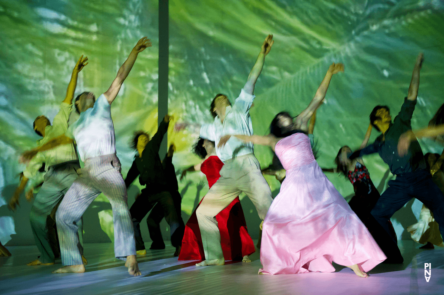 « Água » de Pina Bausch avec Tanztheater Wuppertal à l'Opernhaus Wuppertal (Allemagne), 18 novembre 2010