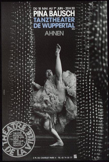 Poster for “Ahnen” by Pina Bausch in Paris, 05/18/1988 – 06/01/1988