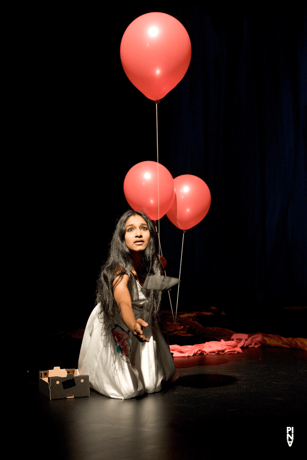 Shantala Shivalingappa in “Bamboo Blues” by Pina Bausch with Tanztheater Wuppertal at Schauspielhaus Wuppertal (Germany), May 16, 2007