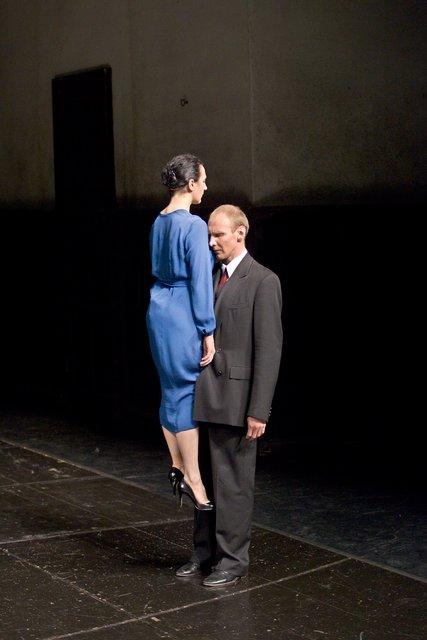 Cristiana Morganti and Andrey Berezin in “Bandoneon” by Pina Bausch with Tanztheater Wuppertal at Théâtre de la Ville Paris (France), June 4, 2007