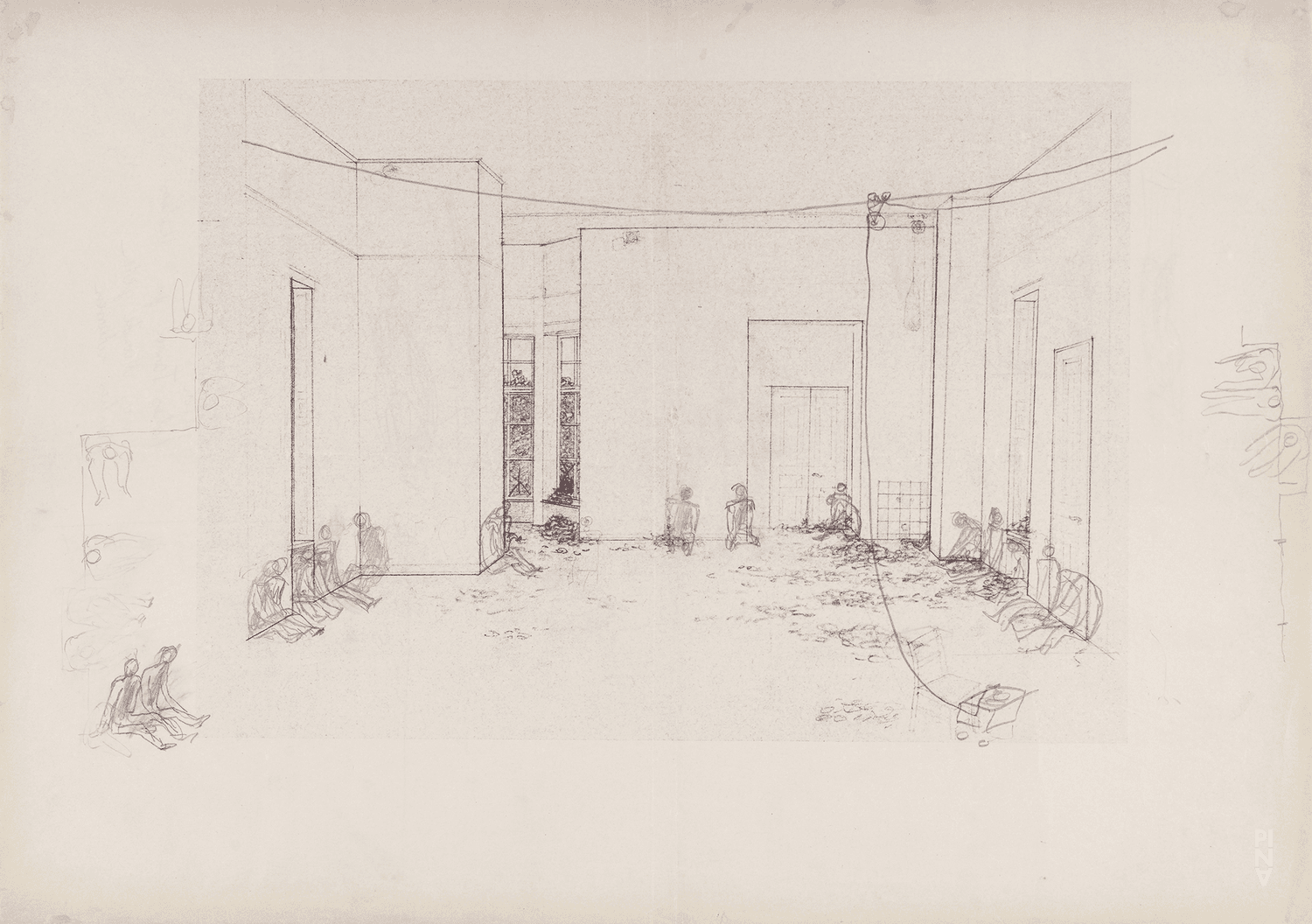 dessin de scène de Rolf Borzik