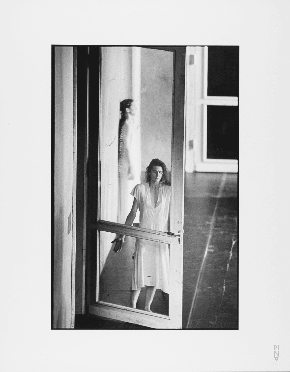 Pina Bausch and Héléna Pikon in “Café Müller” by Pina Bausch