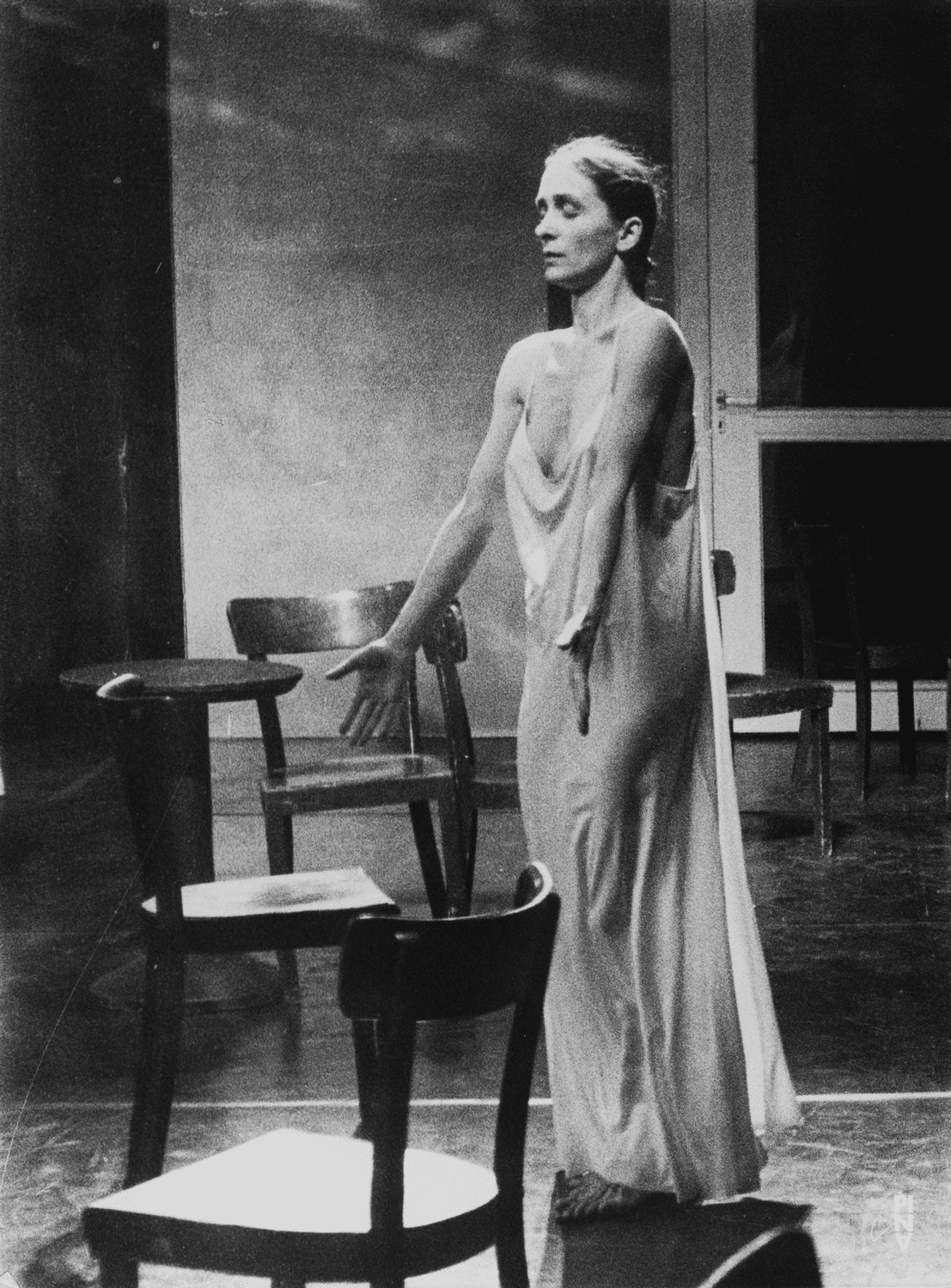 Pina Bausch in “Café Müller” by Pina Bausch