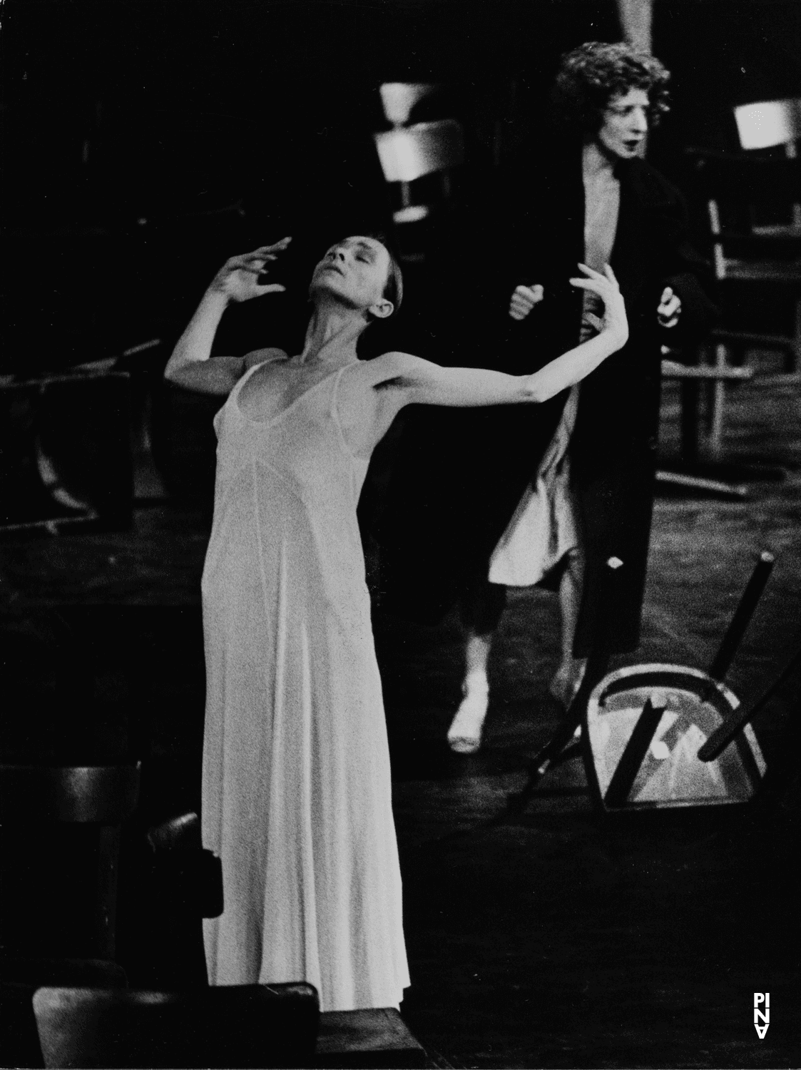 Pina Bausch and Finola Cronin in “Café Müller” by Pina Bausch