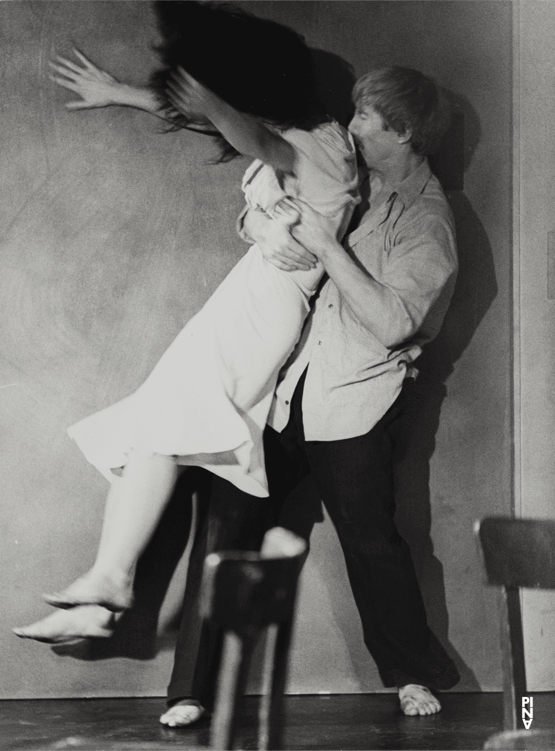Dominique Mercy and Malou Airaudo in “Café Müller” by Pina Bausch