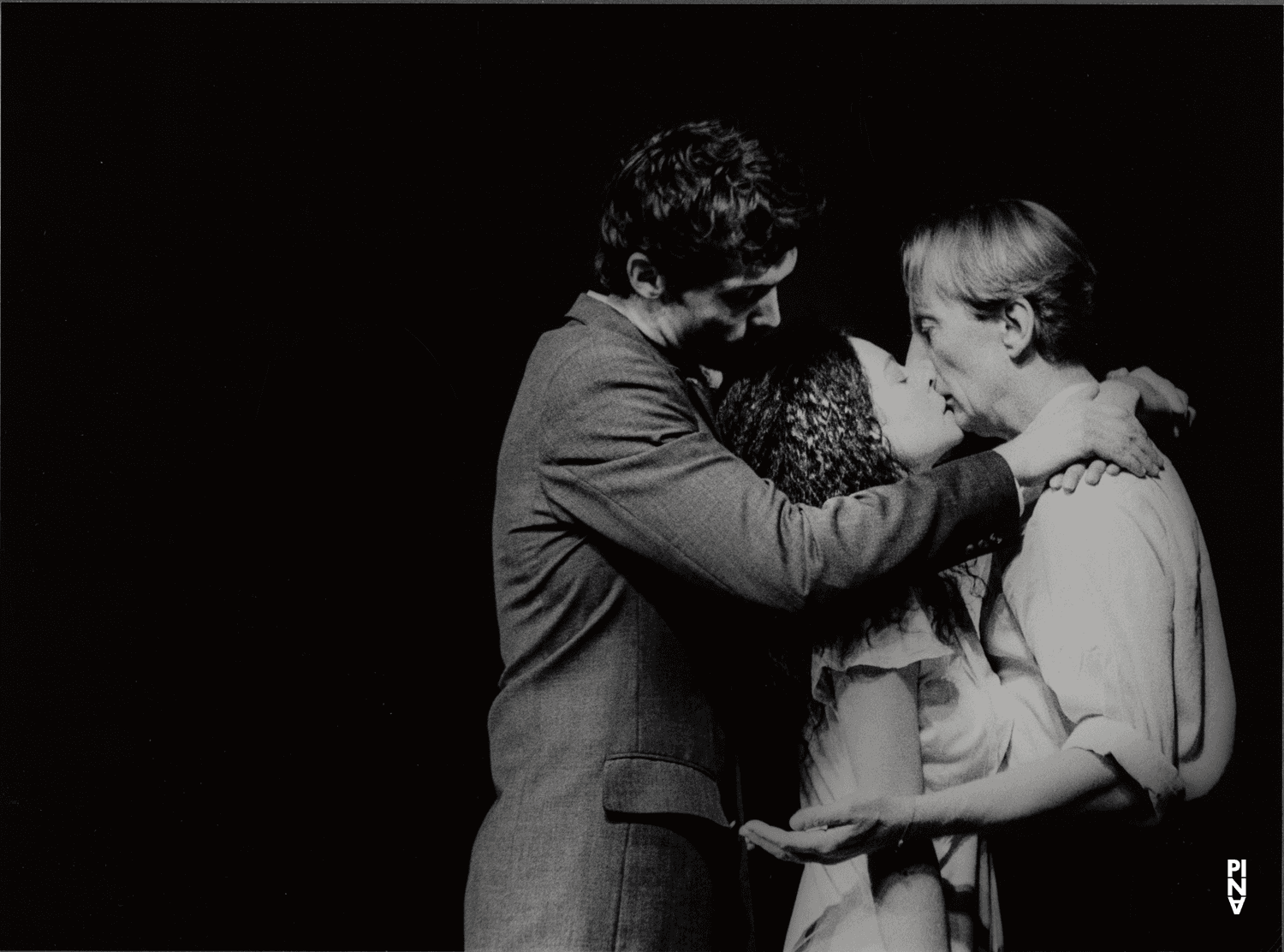 Fabien Prioville, Dominique Mercy and Aida Vainieri in “Café Müller” by Pina Bausch