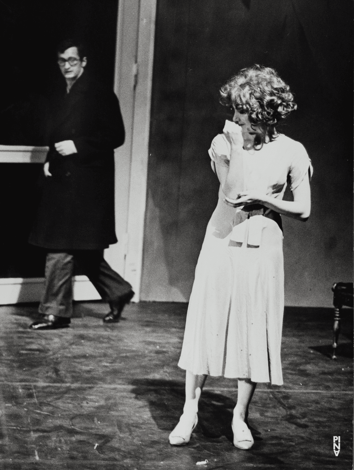 Meryl Tankard and Jan Minařík in “Café Müller” by Pina Bausch