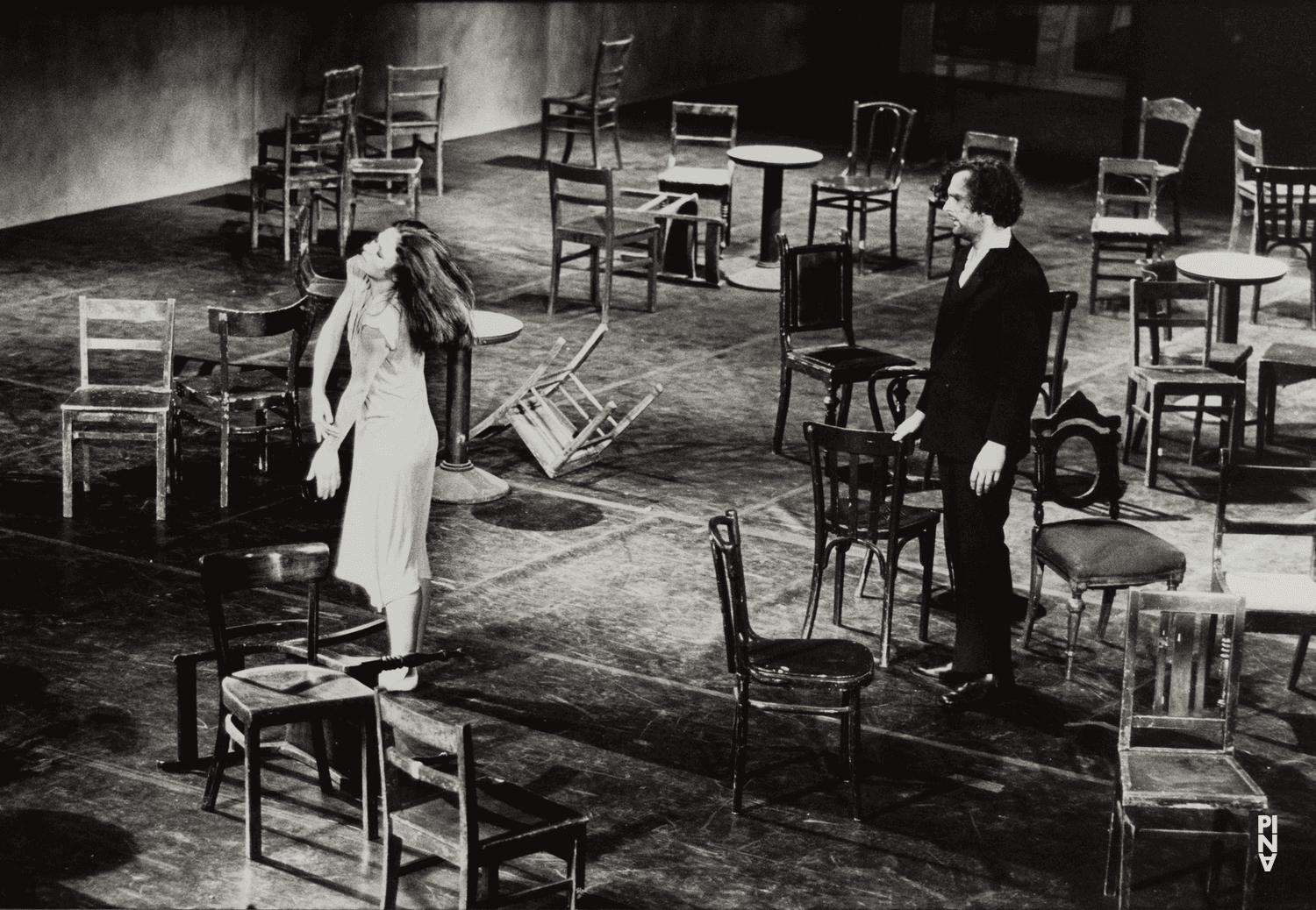 Rolf Borzik and Malou Airaudo in “Café Müller” by Pina Bausch
