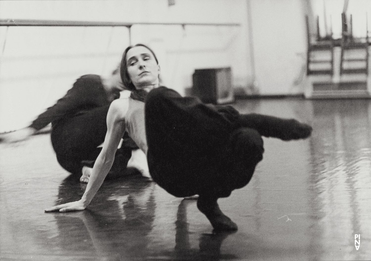Pina Bausch and Dominique Mercy in “Café Müller” by Pina Bausch